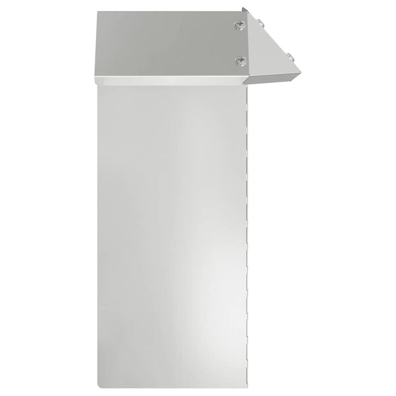 vidaXL Csiga kerítés Ezüst 13,5 x 13,5 x 25 cm Horganyzott acél