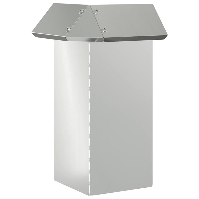 vidaXL Csiga kerítés Ezüst 13,5 x 13,5 x 25 cm Horganyzott acél