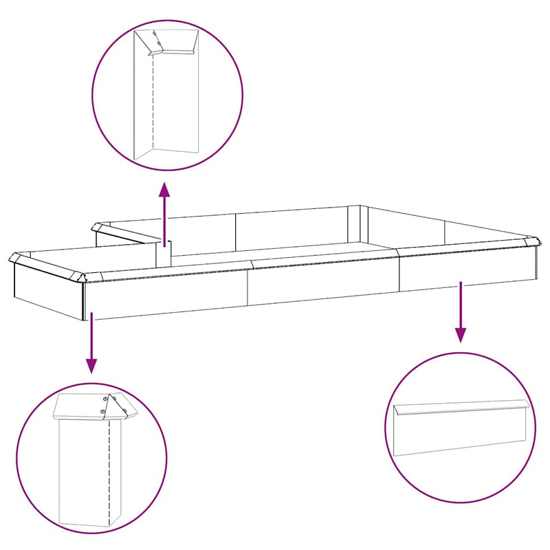 vidaXL Csiga kerítés 4 pcs Ezüst 13,5 x 13,5 x 25 cm Horganyzott acél