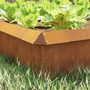 vidaXL Csiga kerítés Rozsdás 13,5 x 13,5 x 25 cm Időjárásálló acél