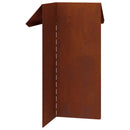 vidaXL Csiga kerítés Rozsdás 13,5 x 13,5 x 25 cm Időjárásálló acél