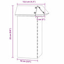 vidaXL Csiga kerítés Rozsdás 13,5 x 13,5 x 25 cm Időjárásálló acél