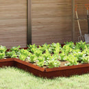 vidaXL Csiga kerítés 4 db 13,5 x 13,5 x 25 cm Időjárásálló Acél