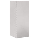 vidaXL Csiga kerítés Ezüst 10 x 10 x 25 cm Rozsdamentes acél