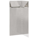vidaXL Csiga kerítés Ezüst 10 x 10 x 25 cm Rozsdamentes acél
