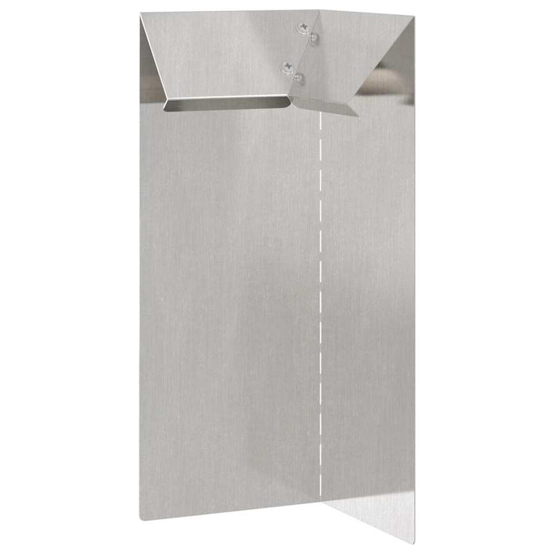 vidaXL Csiga kerítés Ezüst 10 x 10 x 25 cm Rozsdamentes acél