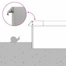 vidaXL Csiga kerítés Ezüst 10 x 10 x 25 cm Rozsdamentes acél