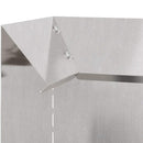 vidaXL Csiga kerítés 4 pcs Ezüst 10 x 10 x 25 cm Rozsdamentes acél