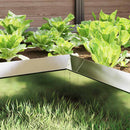 vidaXL Csiga kerítés 4 pcs Ezüst 10 x 10 x 25 cm Rozsdamentes acél