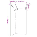 vidaXL Csiga kerítés 4 pcs Ezüst 10 x 10 x 25 cm Rozsdamentes acél