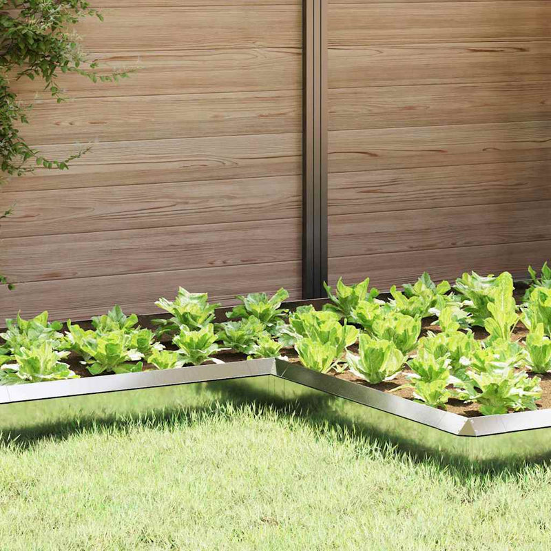 vidaXL Csiga kerítés Ezüst 10 x 10 x 25 cm Horganyzott acél