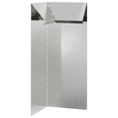 vidaXL Csiga kerítés Ezüst 10 x 10 x 25 cm Horganyzott acél