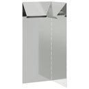 vidaXL Csiga kerítés Ezüst 10 x 10 x 25 cm Horganyzott acél