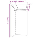 vidaXL Csiga kerítés Ezüst 10 x 10 x 25 cm Horganyzott acél