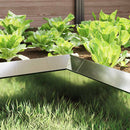 vidaXL Csiga kerítés 4 pcs Ezüst 10 x 10 x 25 cm Horganyzott acél