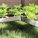 vidaXL Csiga kerítés 4 pcs Ezüst 10 x 10 x 25 cm Horganyzott acél