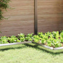 vidaXL Csiga kerítés 4 pcs Ezüst 10 x 10 x 25 cm Horganyzott acél