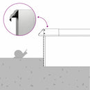 vidaXL Csiga kerítés 4 pcs Ezüst 10 x 10 x 25 cm Horganyzott acél