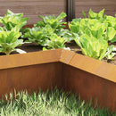 vidaXL Csiga kerítés Rozsdás 10 x 10 x 25 cm Időjárásálló acél