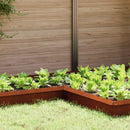 vidaXL Csiga kerítés Rozsdás 10 x 10 x 25 cm Időjárásálló acél