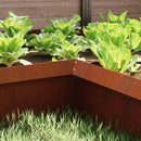 vidaXL Csiga kerítés Rozsdás 10 x 10 x 25 cm Időjárásálló acél