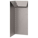 vidaXL Csiga kerítés Rozsdás 10 x 10 x 25 cm Időjárásálló acél