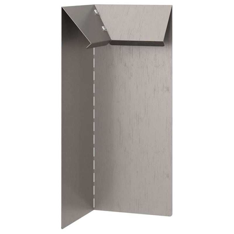 vidaXL Csiga kerítés Rozsdás 10 x 10 x 25 cm Időjárásálló acél