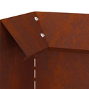 vidaXL Csiga kerítés 4 pcs Rozsdás 10 x 10 x 25 cm Időjárásálló acél