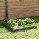 vidaXL Csiga kerítések 8 pcs Ezüst Horganyzott acél