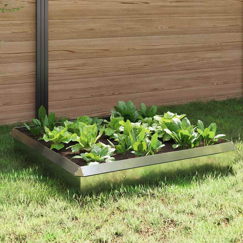 vidaXL Csiga kerítések 8 pcs Ezüst Horganyzott acél