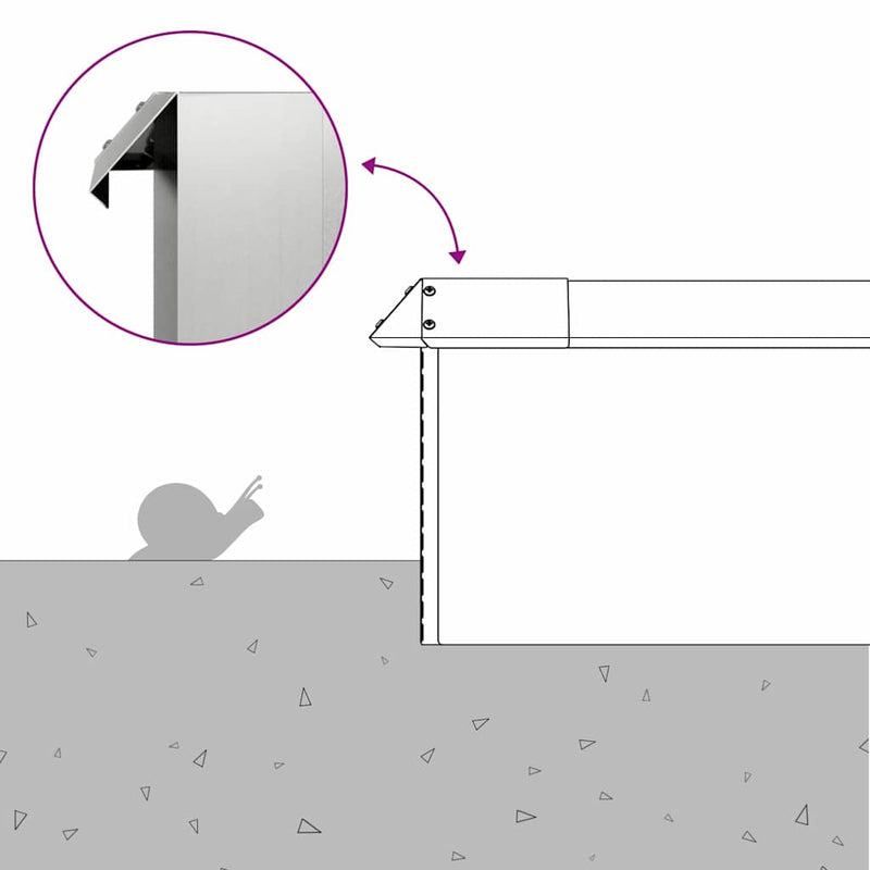 vidaXL Csiga kerítések 8 pcs Ezüst Horganyzott acél