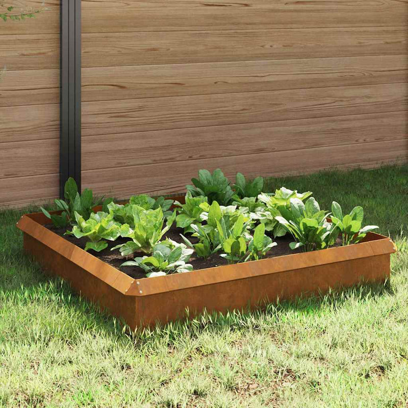 vidaXL Csiga kerítések 8 pcs Rozsdás Időjárásálló acél