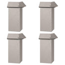 vidaXL Csiga kerítések 8 pcs Rozsdás Időjárásálló acél