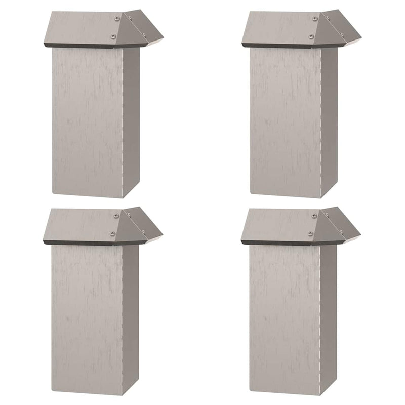 vidaXL Csiga kerítések 8 pcs Rozsdás Időjárásálló acél