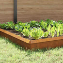 vidaXL Csiga kerítések 12 pcs Rozsdás Időjárásálló acél