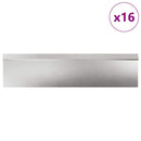 vidaXL Csiga kerítések 20 pcs Ezüst Rozsdamentes acél