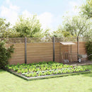 vidaXL Csiga kerítések 20 pcs Ezüst Horganyzott acél