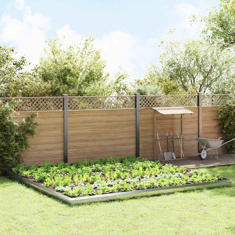 vidaXL Csiga kerítések 20 pcs Ezüst Horganyzott acél