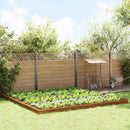 vidaXL Csiga kerítések 20 pcs Rozsdás Időjárásálló acél