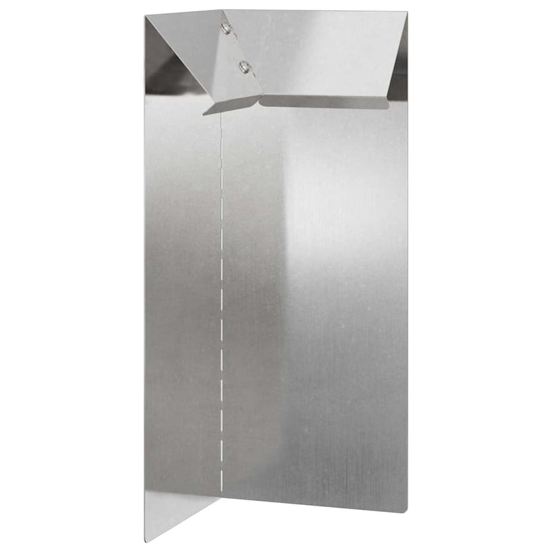 vidaXL Csiga kerítések 16 pcs Ezüst Rozsdamentes acél