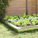 vidaXL Csiga kerítések 16 pcs Ezüst Horganyzott acél