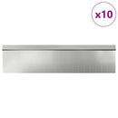 vidaXL Csiga kerítések 16 pcs Ezüst Horganyzott acél
