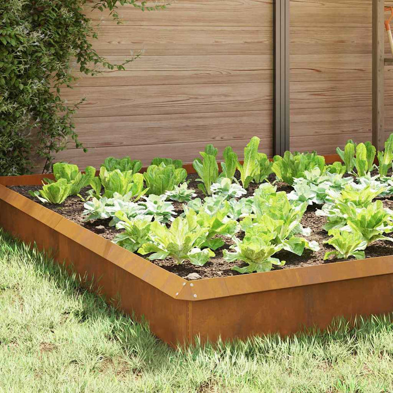 vidaXL Csiga kerítések 16 pcs Rozsdás Időjárásálló acél