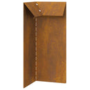 vidaXL Csiga kerítések 16 pcs Rozsdás Időjárásálló acél