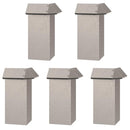 vidaXL Csiga kerítések 16 pcs Rozsdás Időjárásálló acél