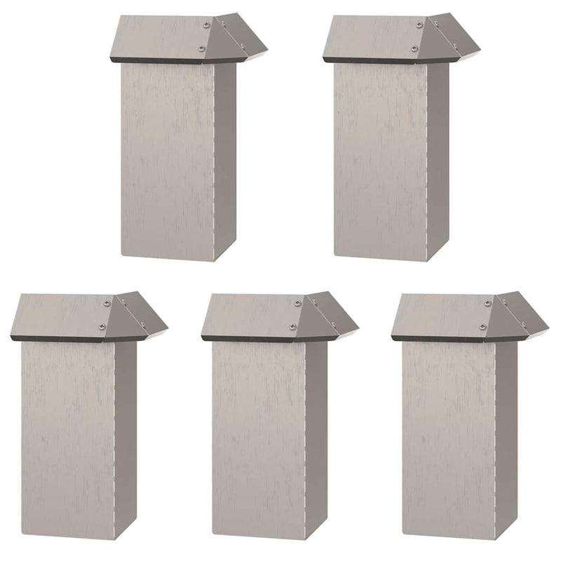 vidaXL Csiga kerítések 16 pcs Rozsdás Időjárásálló acél