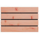 vidaXL Kerti pad Fekete 60 x 40 x 43 cm Tömör duglászfa és acél