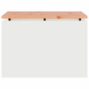 vidaXL Kerti pad Fehér 60 x 40 x 43 cm Acél