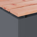 vidaXL Kerti pad Antracit 60 x 40 x 43 cm Acél