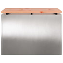 vidaXL Kerti pad Ezüst 60 x 40 x 43 cm Rozsdamentes acél